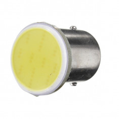 Bec cireasa 3W COB BA15S lumina galbena 12V ( Tip vechi SIMETRIC ) 56266Y-12V foto