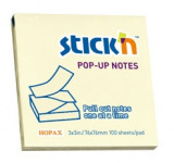 Notes Autoadeziv 76 X 76 Mm, 100 File, Stick&quot;n Pop-up - Galben Pastel