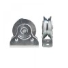 Rola Poarta Culisanta Multi-Profil V/U 70mm cu Suport si Rulment EmaConstruct - Sarcina Max 200kg, Otel Zincat