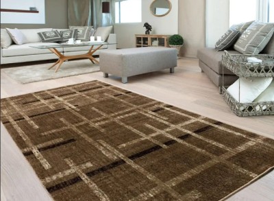 Covor Model Mira 24009-133, Marime 50 x 80 cm, Maro, Inaltime Fir 6 mm, Antialergic, Polipropilena, Living, Dormitor, Sufragerie, Birou foto