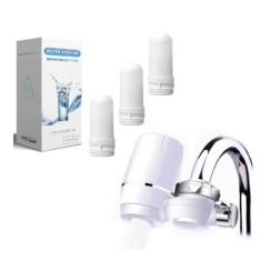Robinet cu filtru pentru purificarea apei + Set 3 filtre rezerva