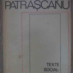 TEXTE SOCIAL-POLITICE 1921-1938-LUCRETIU PATRASCANU