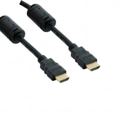 4World 05357 Cablu monitor HDMI - HDMI M/M 1.5m ferita-retail foto