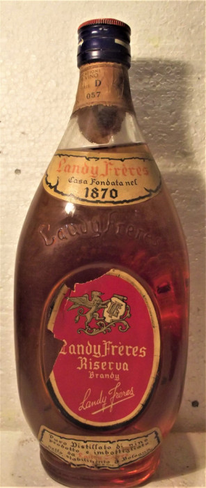 L.F.nr 5 - Landy Freres brandy - RISERVA- ani 1950 l.1, gr 42