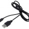 Cablu USB 2.0 A-B 1,4m negru PVC 60W 2,4A