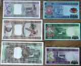 Mauritania set / lot 6 bancnote 100 + 200 + 500 + 1000 Ouguiya 2002 2013 2014 2015 UNC necirculate **