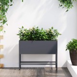 vidaXL Ghiveci ridicat pentru grădină Antracit 60 x 26 x 45 cm Oțel