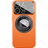Husa tip MagSafe pentru Apple iPhone 14, Kathy Tech, Negru, BzStore, Albastru, Portocaliu