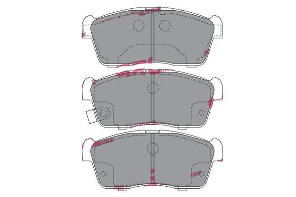 Placute frana fata Daihatsu Charade (L2), 03.2003-, marca SRLine S70-0619