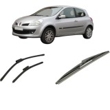 Cumpara ieftin Set 3 stergatoare RENAULT CLIO III Hatchback Van 2005-2014, parbriz si luneta, Bosch Twin-Aerotwin