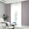 Set draperie din catifea blackout cu rejansa transparenta cu ate pentru galerie, Madison, 150x220 cm, densitate 700 g/ml, Pale Silver, 2 buc
