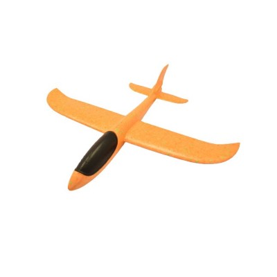 Avion Planor, in punga, Cyrax, din Polistiren, Lungime 47 cm, Portocaliu foto