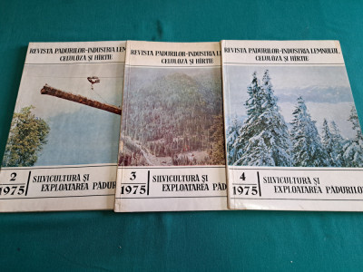 LOT 3 REVISTA PĂDURILOR / NR.2,3,4 *1975* foto