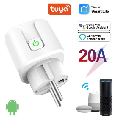Priza inteligenta Rovo CZ04 WiFi, 20A, Monitorizare energie, Alexa, Google Assistant foto