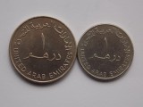 LOT 2 MONEDE DIFERITE DIRHAM-EMIRATELE ARABE UNITE-1973,1998, Asia