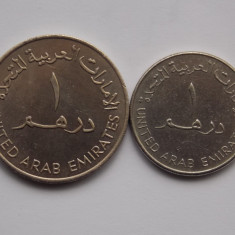 LOT 2 MONEDE DIFERITE DIRHAM-EMIRATELE ARABE UNITE-1973,1998