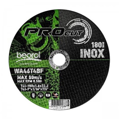 Disc debitat inox, 180x1.6 mm, Beorol foto