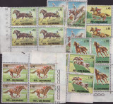 52-SAN MARINO 1966-FAUNA-Animale-CAI-Serie completa nestampilata bloc de 4 MNH