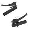 Set Manete Frana si Acceleratie Piaggio Ciao, Bravo, Si, Maneta Stanga + Dreapta cu Mansoane, Negru , TM Motorcycle Parts, Oem