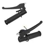 Set Manete Frana si Acceleratie Piaggio Ciao, Bravo, Si, Maneta Stanga + Dreapta cu Mansoane, Negru , TM Motorcycle Parts