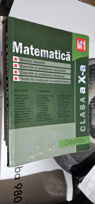 MATEMATICA M1 CLASA A X A MARIUS BURTEA EDITURA CAMPION foto