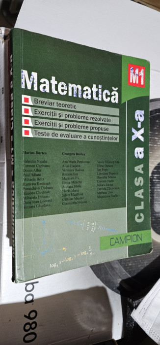 MATEMATICA M1 CLASA A X A MARIUS BURTEA EDITURA CAMPION