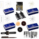 Cumpara ieftin Set kit frizerie coafor complet Superb cu 10 piepteni de par ace agrafe produse pentru scoala frizer