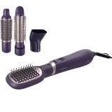 Perie cu aer cald Philips Seria 3000 BHA313/00, 800W, tehnologie cu ioni, 4 accesorii, diametru perie 38mm, setare temperatura de ingrijire si aer rec
