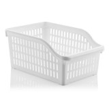 Cutie depozitare si organizare pentru frigider,plastic,alb,20x30x14 cm, Oem