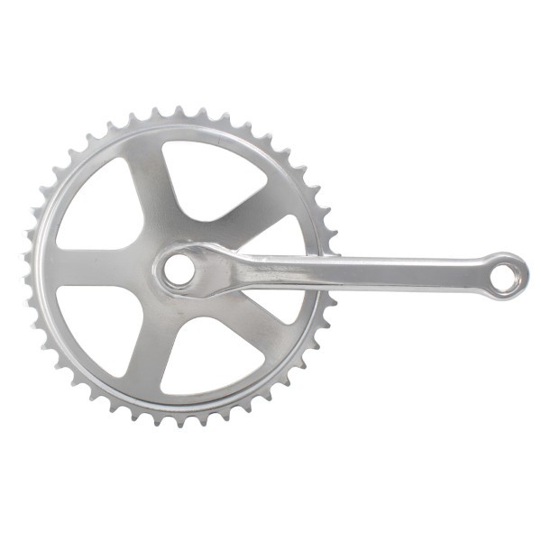 Pedalier RMS, 42T 1/2-1/8, brat 170mm, aluminiu, ax patrat Cod:42157430KRM