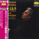 Vinil # LP " Japan Press" Beethoven - Berliner Philharmoniker &middot; Herbert von Karajan &ndash; Symphonien Nos. 4 &amp; 8 (NM)
