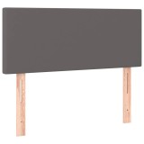 Cumpara ieftin Tablie de pat, gri, 90x5x78/88 cm, piele ecologica