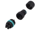 Conector alimentare AC TH387 cu șurub mamă 7-12mm