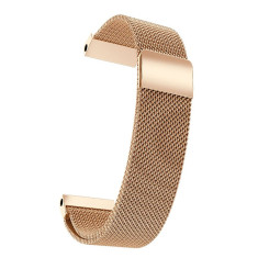 Curea Milanese Otel compatibila Galaxy Watch 6|Watch 5|Watch 4|Huawei Watch GT 3 42mm|GT 3 Pro 43mm|GT 2 42mm, Rose Gold