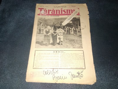 REVISTA TARANISMUL 5 IULIE 1938 foto