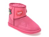 Ghete EMU roz, WALLABY MINI PLAY, din piele intoarsa