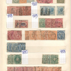 Italia 3.1863/1992 Lot peste 1.200 buc. timbre stampilate