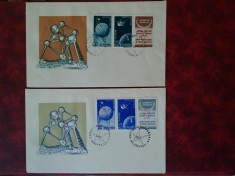 1958-Sateliti-supratipar RASTURNAT-vin.dr.-Mi=1717-1720-F.D.C.-NELISTAT-RAR