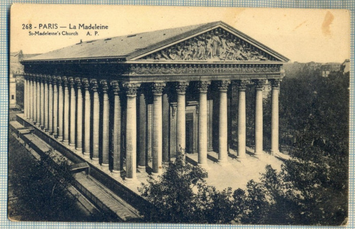 AD 463 C. P. VECHE - PARIS -LA MADELEINE -ST-MADELEINE&#039;S CHURCH -FRANTA