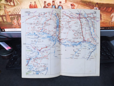 Caracal, Calafat, Cetate, Corabia, Băilești, Segarcea hartă color circa 1930 109 foto