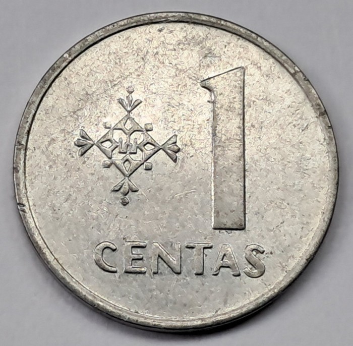 Lituania, 1 Centas 1991