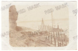 3340 - CERNAVODA, Dobrogea, bridge works - old postcard, real Photo unused 1918, Necirculata, Fotografie