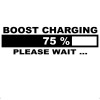 Sticker Auto , zBoost Charging 75% Please Wait, , Autocolant Amuzant ORACAL pentru Masini