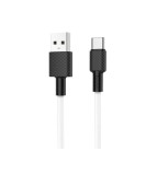 HOCO Cablu de date USB la USB Tip-C X29 Carbon-Lungime 1 Metru-Culoare Alb