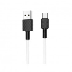 HOCO Cablu de date USB la USB Tip-C X29 Carbon-Lungime 1 Metru-Culoare Alb