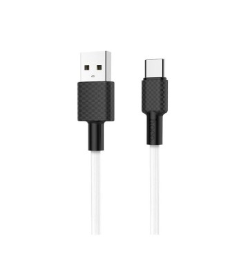 HOCO Cablu de date USB la USB Tip-C X29 Carbon-Lungime 1 Metru-Culoare Alb foto