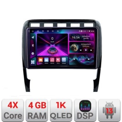 Navigatie Porsche Cayenne 2002-2011 A-443 4+64 InCell Display 1K Android Waze USB Navigatie Internet Youtube Radio CarStore Technology foto