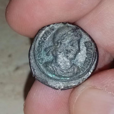 Moneda autentică Imperiul roman, follis, Constantin II, 337-361 E, bronz