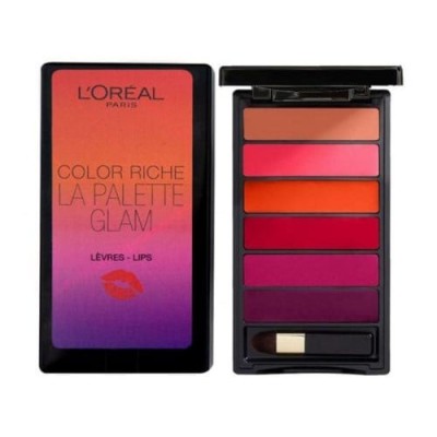 Paleta 6 rujuri Loreal Color Riche La Palette Glam Lips foto