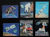 Cumpara ieftin ✅1970 Yemen " Misiuni in spatiul cosmic " timbre 3D tridimensionale 5x4 cm , serie Michel 1080/1085 ,MNH
